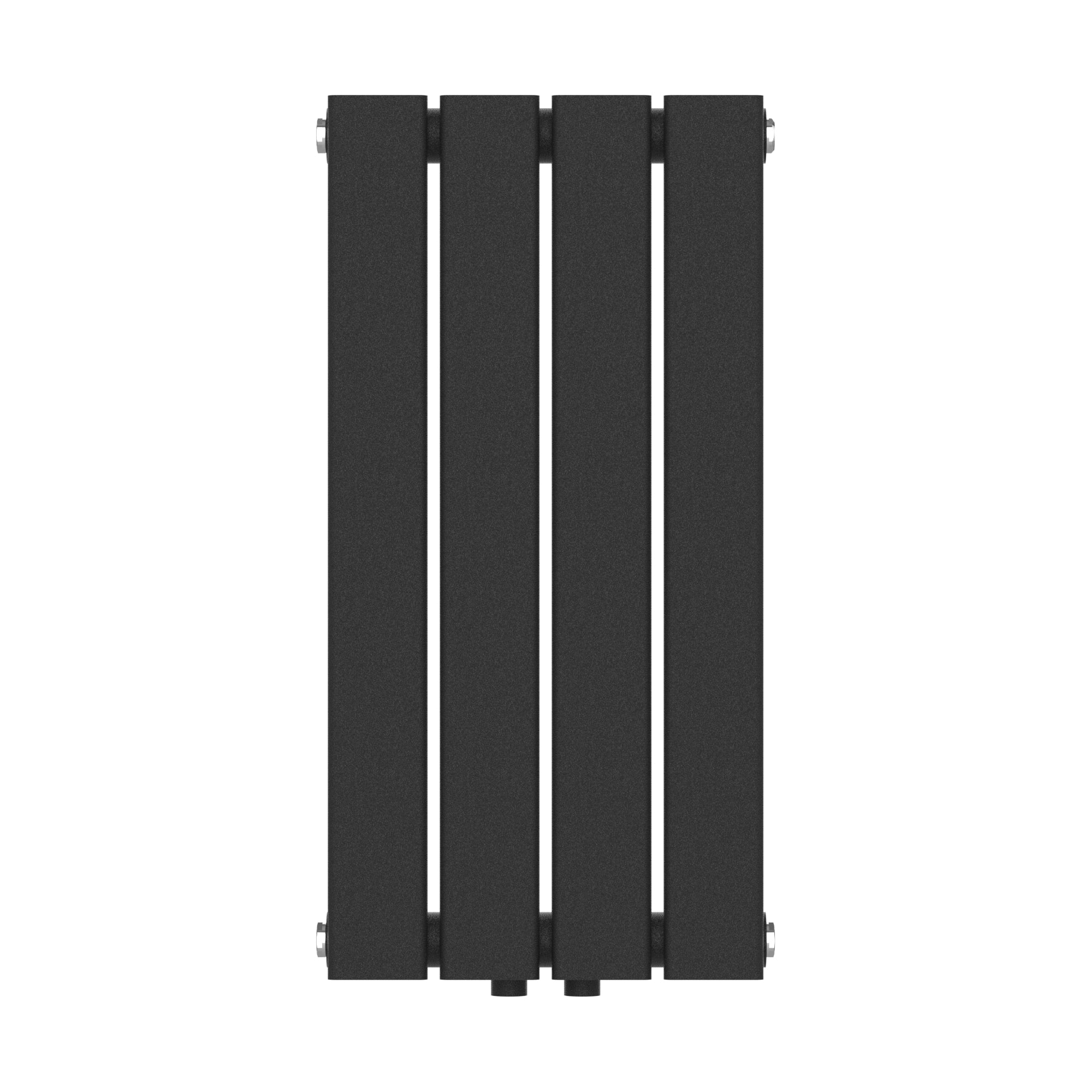 Termosifone Nore ad Acqua Calda Pannello Singolo con Elementi Piatti 60 x 30 cm - Nero [neu.haus]