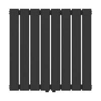 Termosifone Nore ad Acqua Calda Pannello Singolo con Elementi Piatti 60 x 60 cm - Nero [neu.haus]