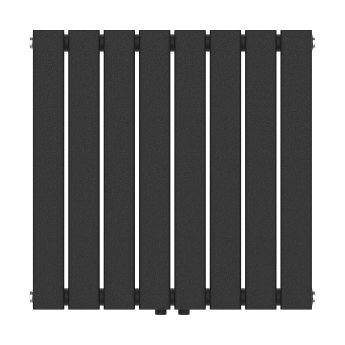 Termosifone Nore ad Acqua Calda Pannello Singolo con Elementi Piatti 60 x 60 cm - Nero [neu.haus]