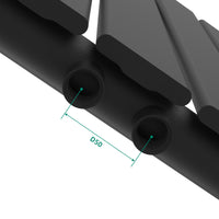 Termosifone Nore ad Acqua Calda Pannello Singolo con Elementi Piatti 60 x 80 cm - Nero [neu.haus]