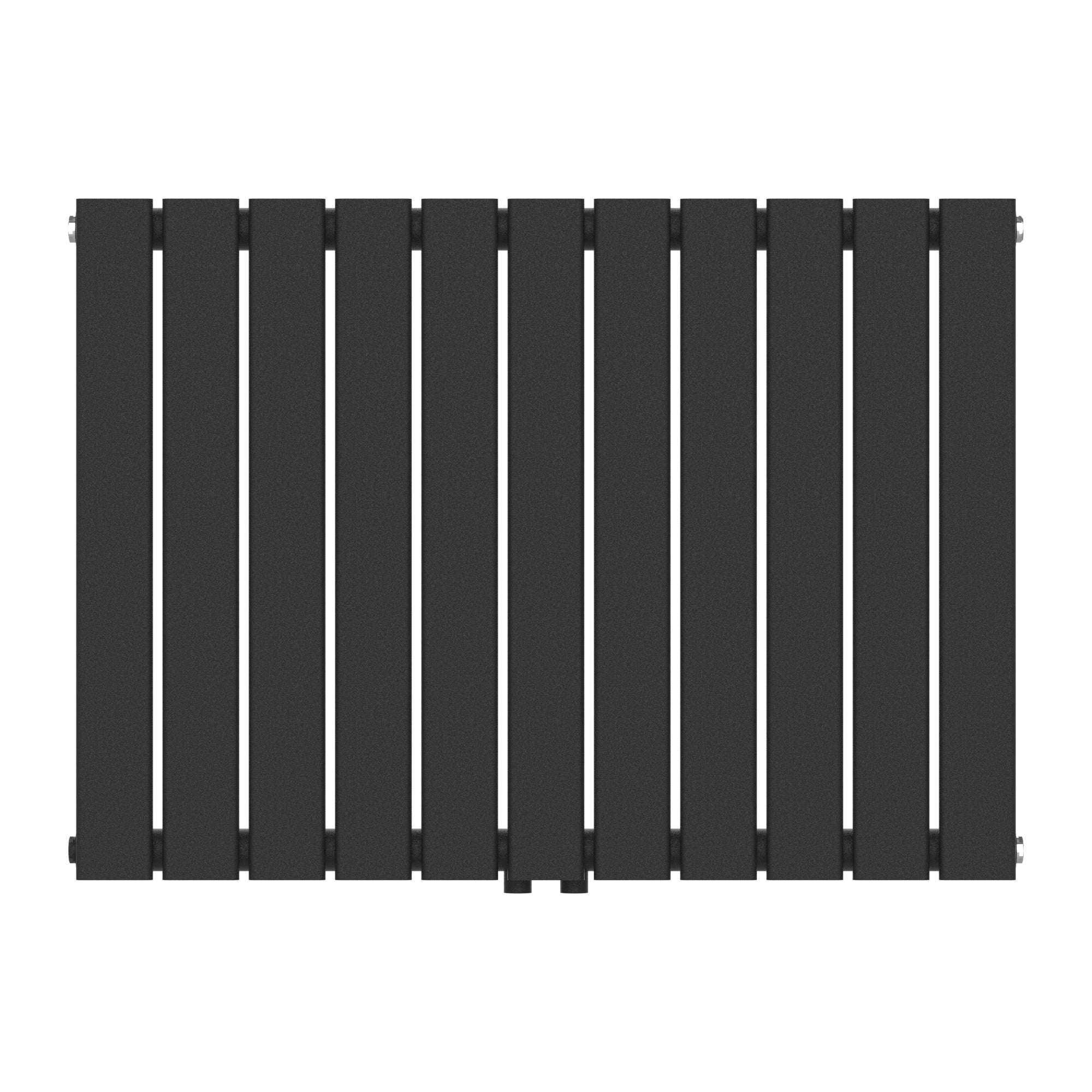 Termosifone Nore ad Acqua Calda Pannello Singolo con Elementi Piatti 60 x 80 cm - Nero [neu.haus]