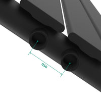 Termosifone Nore ad Acqua Calda Pannello Singolo con Elementi Piatti 160 x 30 cm - Nero [neu.haus]