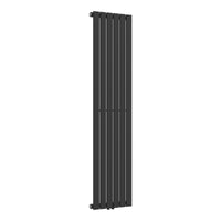 Termosifone Nore ad Acqua Calda Pannello Singolo con Elementi Piatti 160 x 45 cm - Nero [neu.haus]