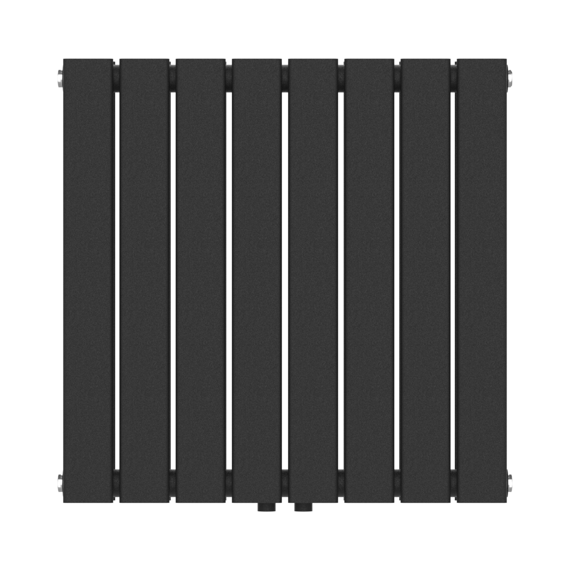 Termosifone Nore ad Acqua Calda Pannello Doppio con Elementi Piatti 60 x 60 cm Nero [neu.haus]