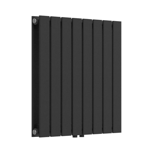 Termosifone Nore ad Acqua Calda Pannello Doppio con Elementi Piatti 60 x 60 cm Nero [neu.haus]