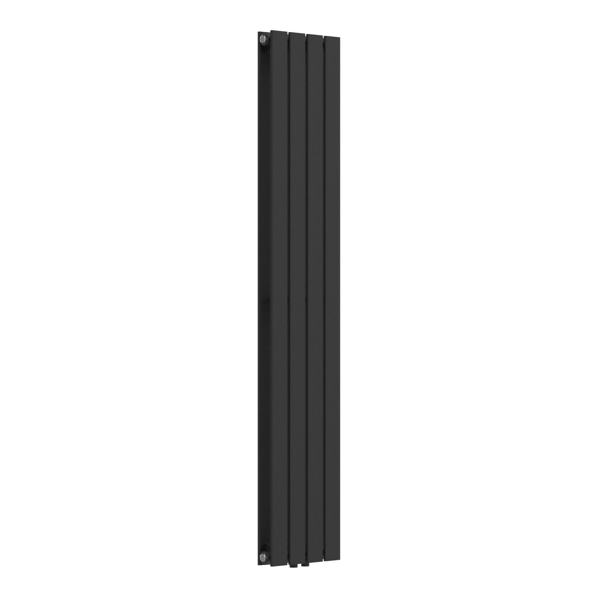 Termosifone Nore ad Acqua Calda Pannello Doppio con Elementi Piatti 160 x 30 cm Nero [neu.haus]