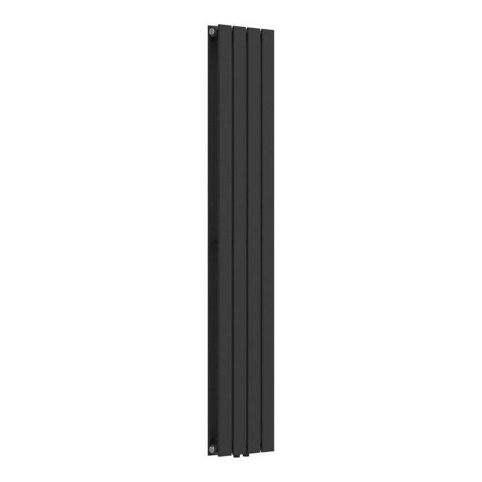 Termosifone Nore ad Acqua Calda Pannello Doppio con Elementi Piatti 160 x 30 cm Nero [neu.haus]