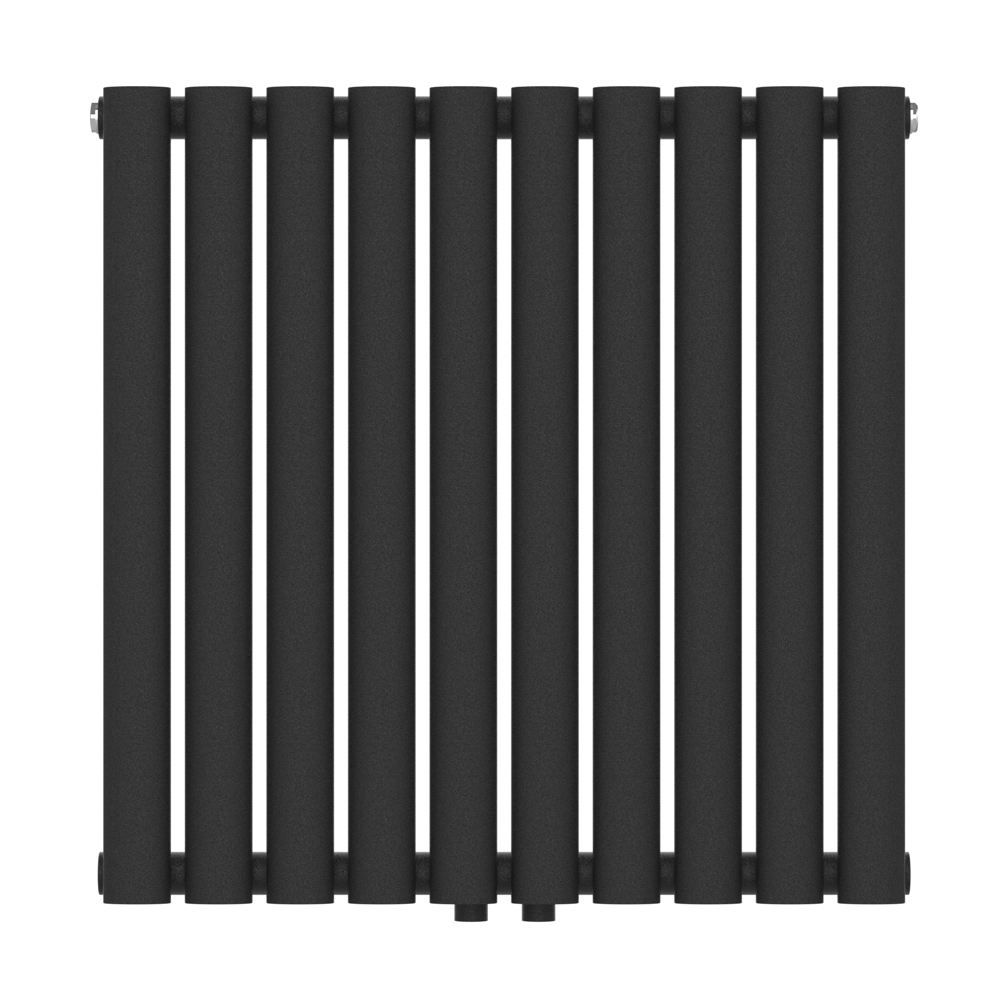 Termosifone Nore ad Acqua Calda Pannello Singolo con Elementi Tubolari 60 x 60 cm Nero [neu.haus]