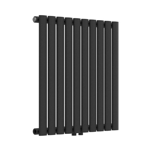 Termosifone Nore ad Acqua Calda Pannello Singolo con Elementi Tubolari 60 x 60 cm Nero [neu.haus]