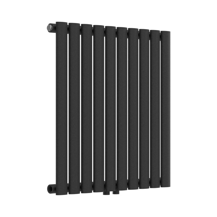 Termosifone Nore ad Acqua Calda Pannello Singolo con Elementi Tubolari 60 x 60 cm Nero [neu.haus]