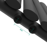 Termosifone Nore ad Acqua Calda Pannello Singolo con Elementi Tubolari 60 x 90 cm Nero [neu.haus]