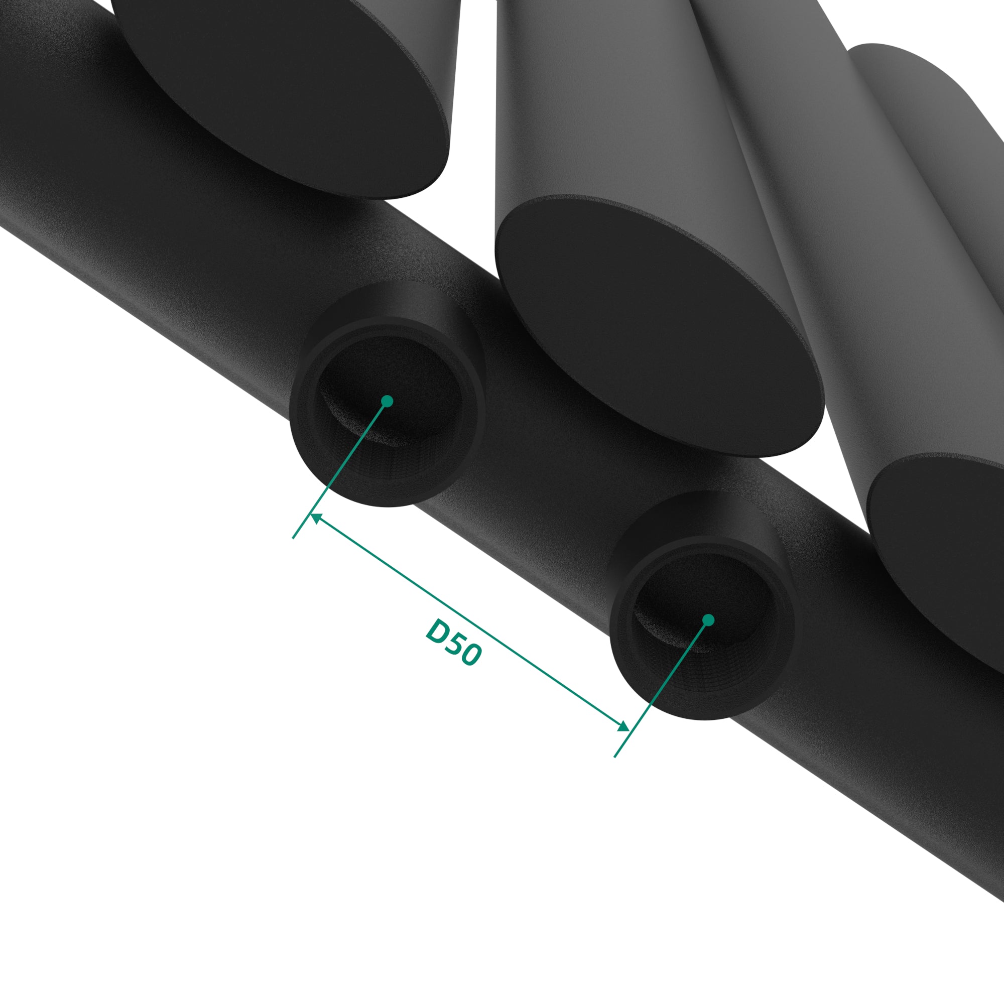 Termosifone Nore ad Acqua Calda Pannello Singolo con Elementi Tubolari 60 x 90 cm Nero [neu.haus]