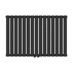 Termosifone Nore ad Acqua Calda Pannello Singolo con Elementi Tubolari 60 x 90 cm Nero [neu.haus]