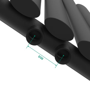 Termosifone Nore ad Acqua Calda Pannello Singolo con Elementi Tubolari 60 x 120 cm Nero [neu.haus]