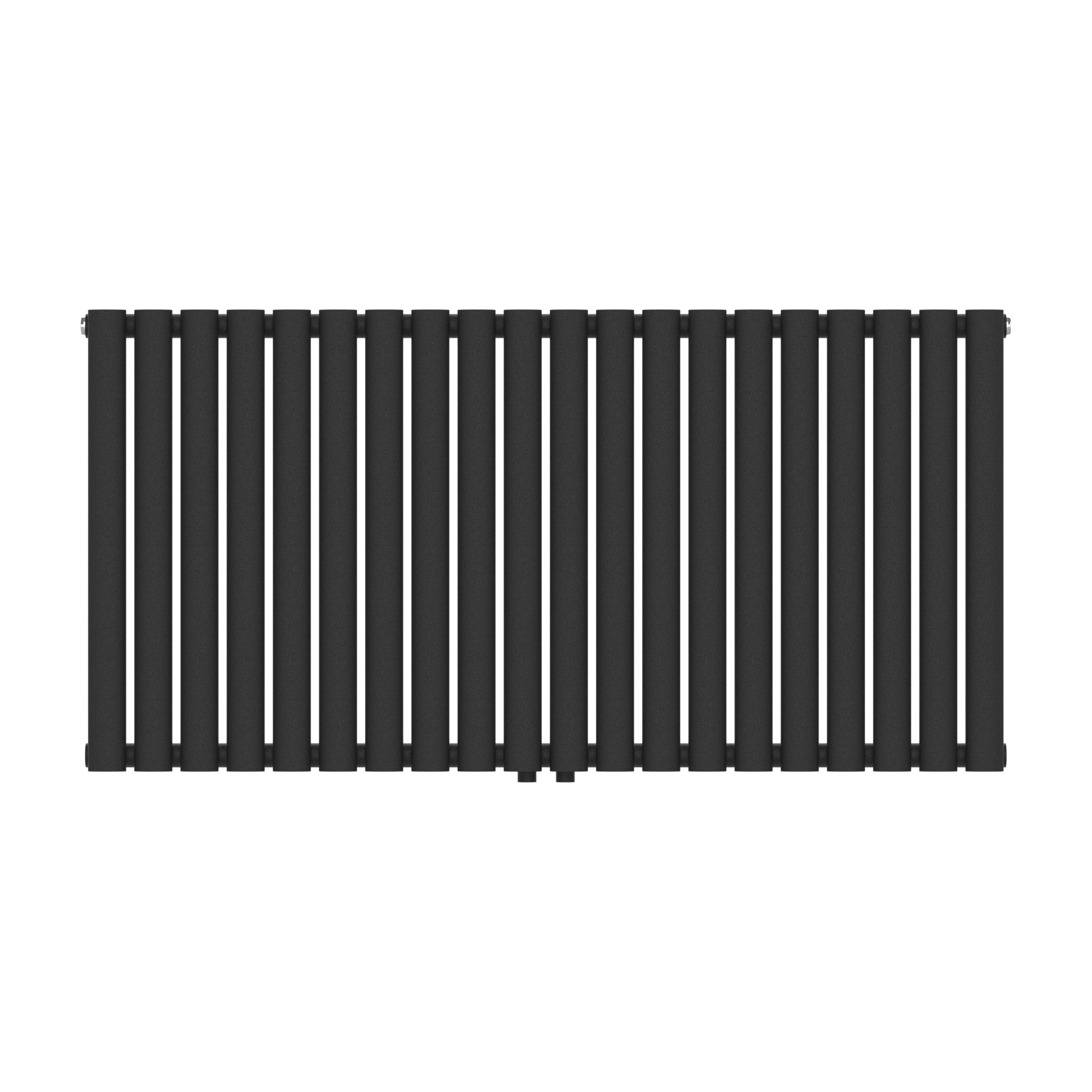 Termosifone Nore ad Acqua Calda Pannello Singolo con Elementi Tubolari 60 x 120 cm Nero [neu.haus]