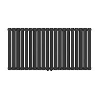 Termosifone Nore ad Acqua Calda Pannello Singolo con Elementi Tubolari 60 x 120 cm Nero [neu.haus]