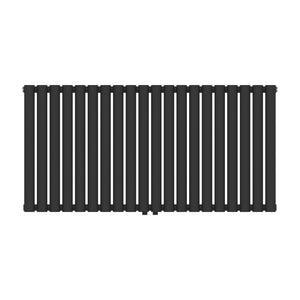 Termosifone Nore ad Acqua Calda Pannello Singolo con Elementi Tubolari 60 x 120 cm Nero [neu.haus]