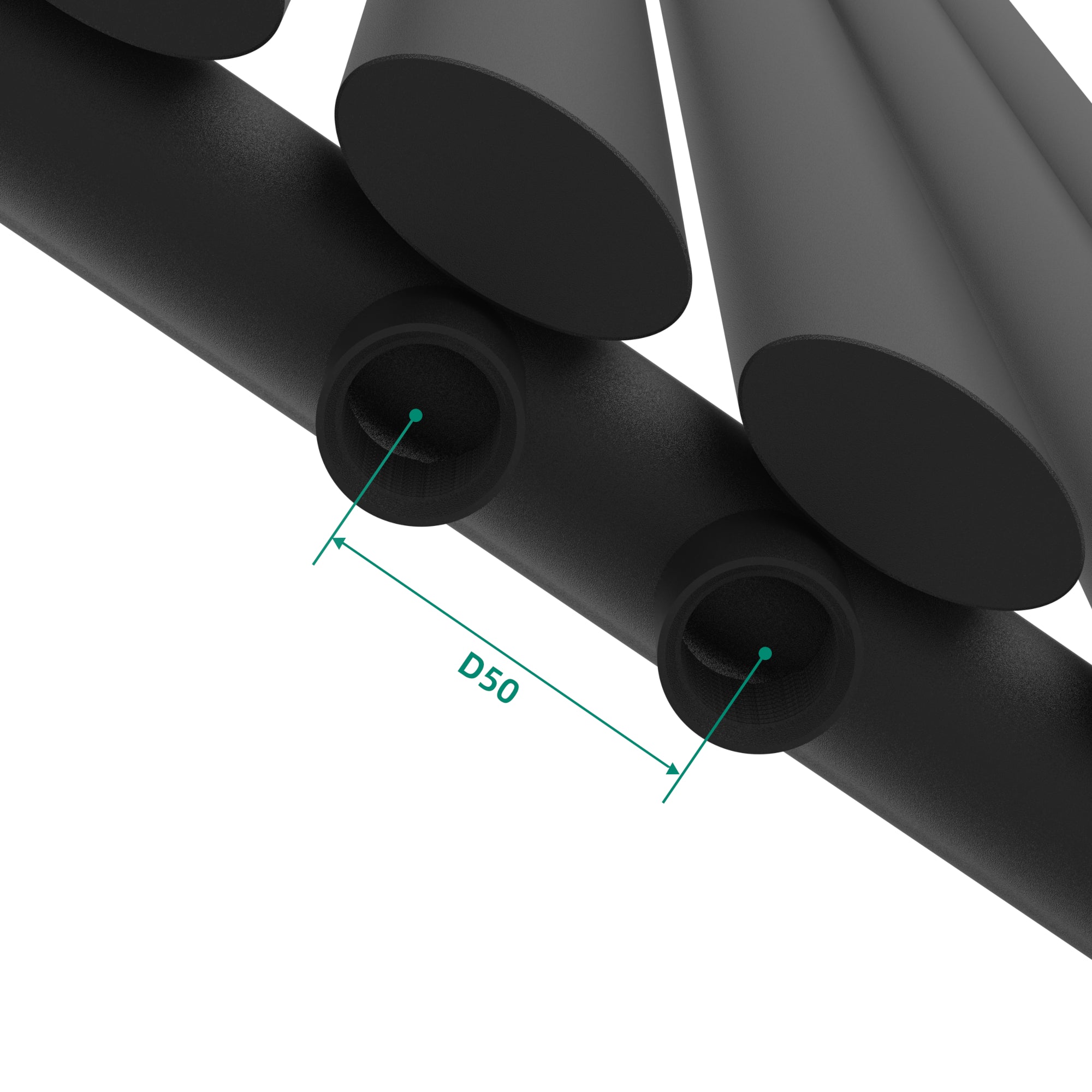 Termosifone Nore ad Acqua Calda Pannello Singolo con Elementi Tubolari 160 x 36 cm Nero [neu.haus]