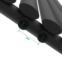 Termosifone Nore ad Acqua Calda Pannello Singolo con Elementi Tubolari 160 x 36 cm Nero [neu.haus]