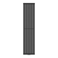Termosifone Nore ad Acqua Calda Pannello Singolo con Elementi Tubolari 160 x 36 cm Nero [neu.haus]