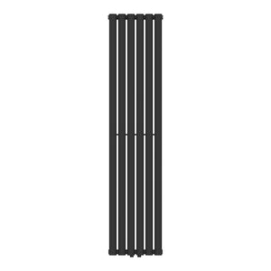 Termosifone Nore ad Acqua Calda Pannello Singolo con Elementi Tubolari 160 x 36 cm Nero [neu.haus]