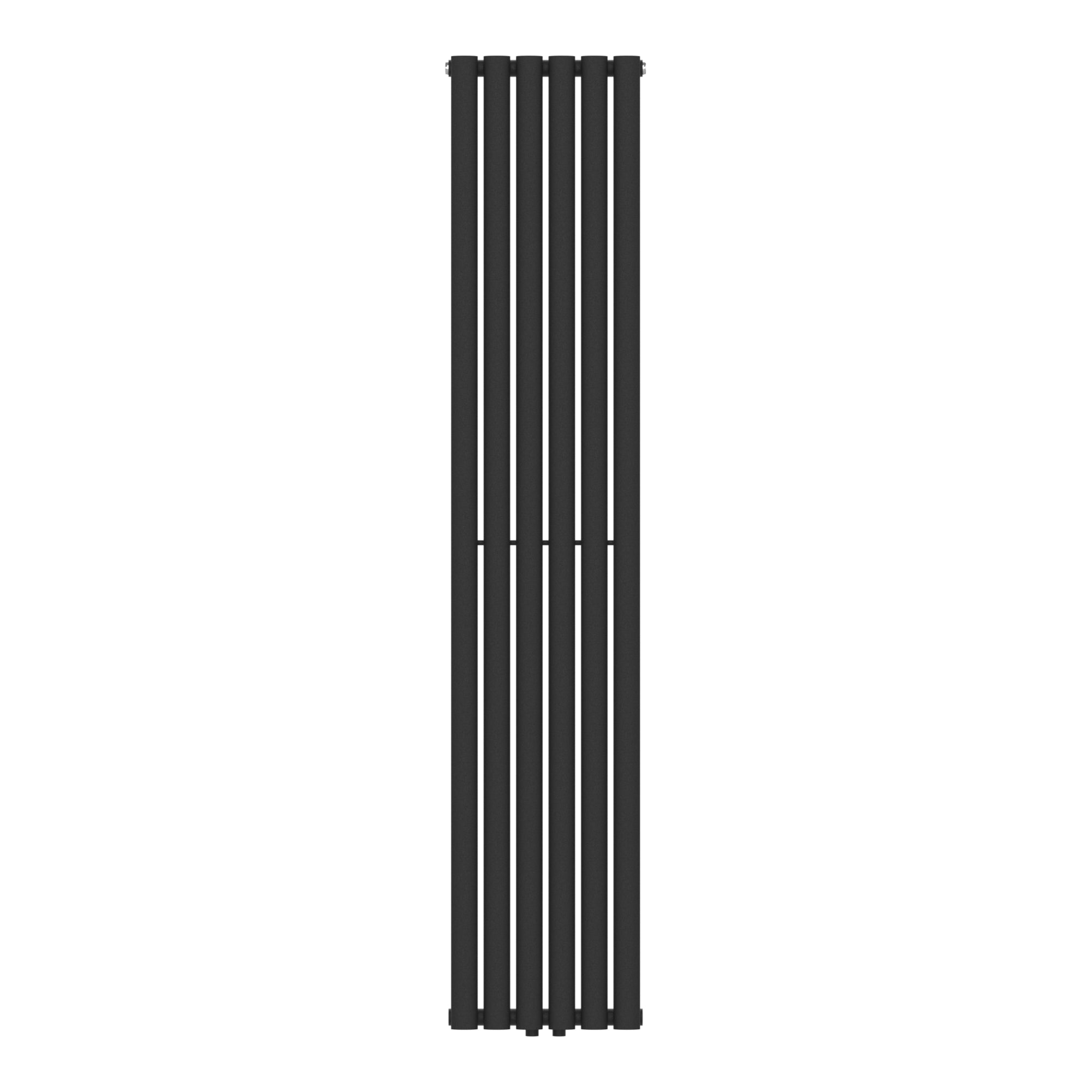 Termosifone Nore ad Acqua Calda Pannello Singolo con Elementi Tubolari 180 x 36 cm Nero [neu.haus]