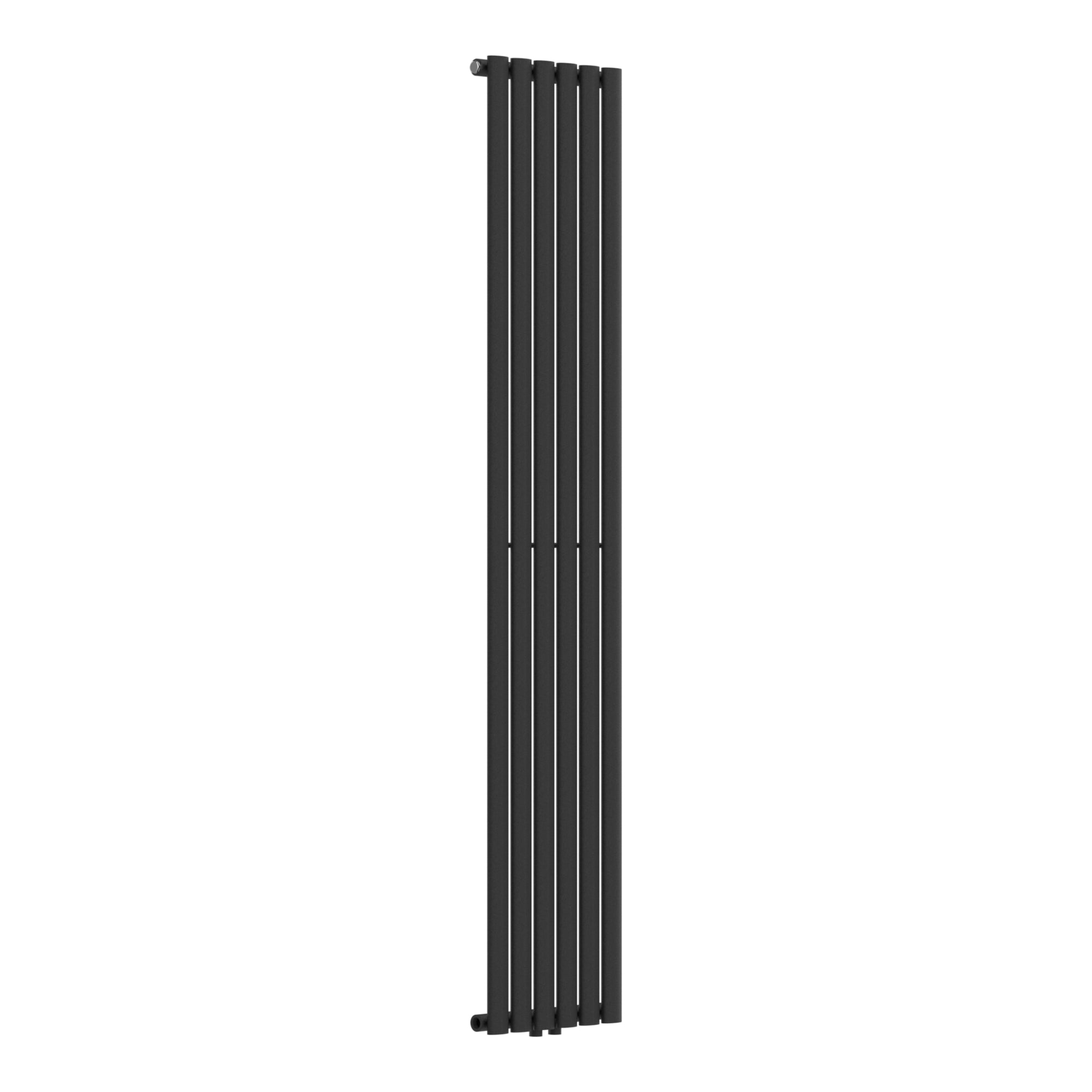 Termosifone Nore ad Acqua Calda Pannello Singolo con Elementi Tubolari 180 x 36 cm Nero [neu.haus]