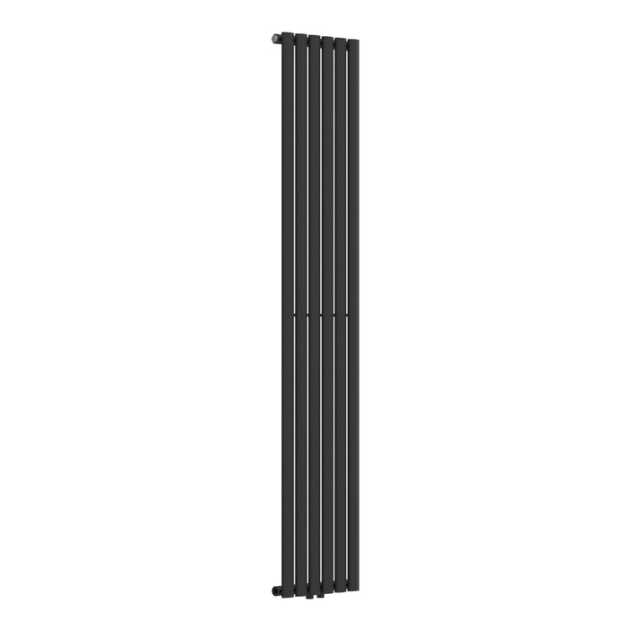 Termosifone Nore ad Acqua Calda Pannello Singolo con Elementi Tubolari 180 x 36 cm Nero [neu.haus]