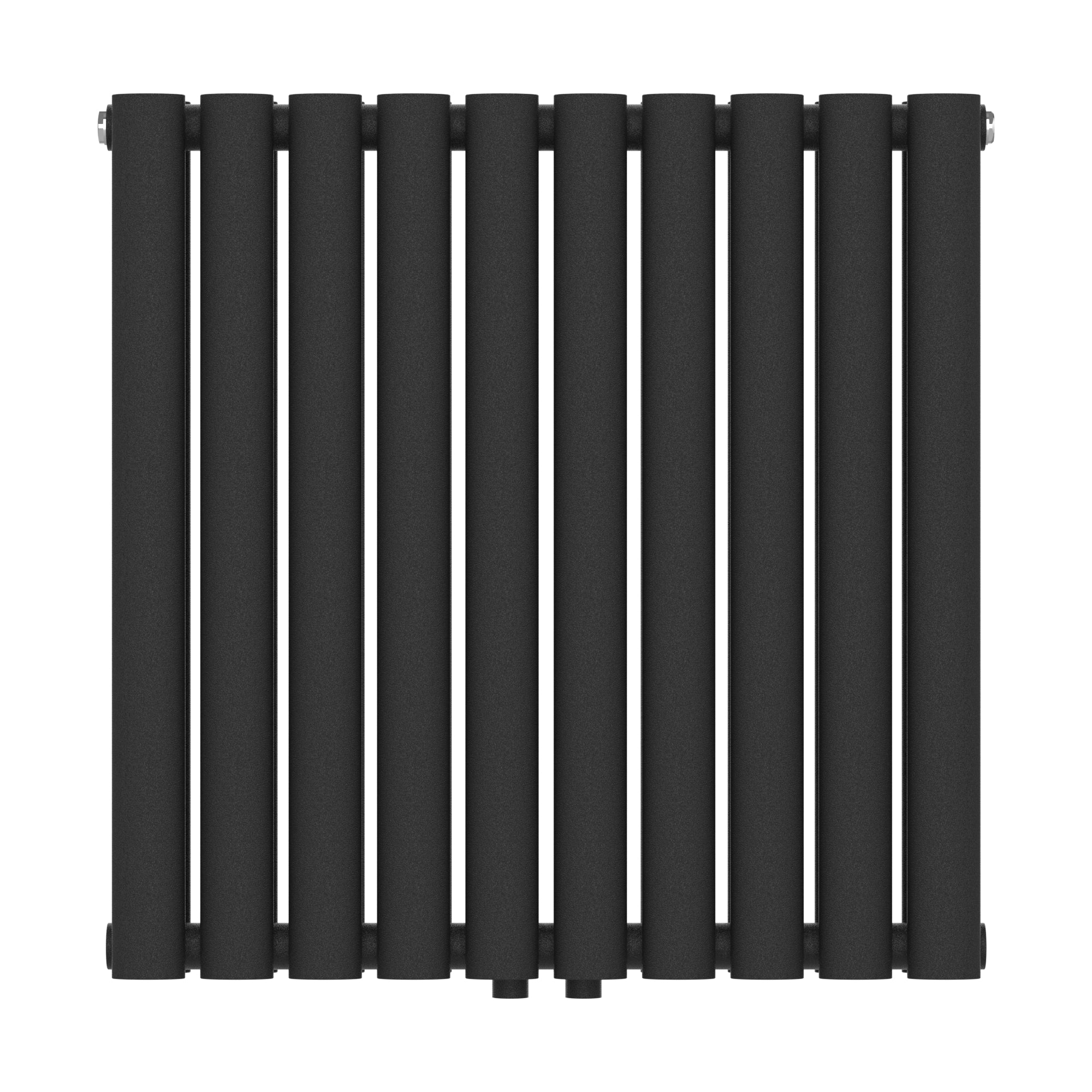 Termosifone Nore ad Acqua Calda Pannello Doppio con Elementi Tubolari 60 x 60 cm Nero [neu.haus]