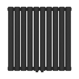 Termosifone Nore ad Acqua Calda Pannello Doppio con Elementi Tubolari 60 x 60 cm Nero [neu.haus]