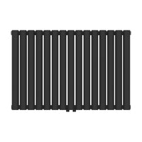 Termosifone Nore ad Acqua Calda Pannello Doppio con Elementi Tubolari 60 x 90 cm Nero [neu.haus]