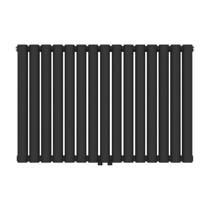 Termosifone Nore ad Acqua Calda Pannello Doppio con Elementi Tubolari 60 x 90 cm Nero [neu.haus]