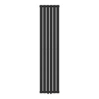 Termosifone Nore ad Acqua Calda Pannello Doppio con Elementi Tubolari 160 x 36 cm Nero [neu.haus]