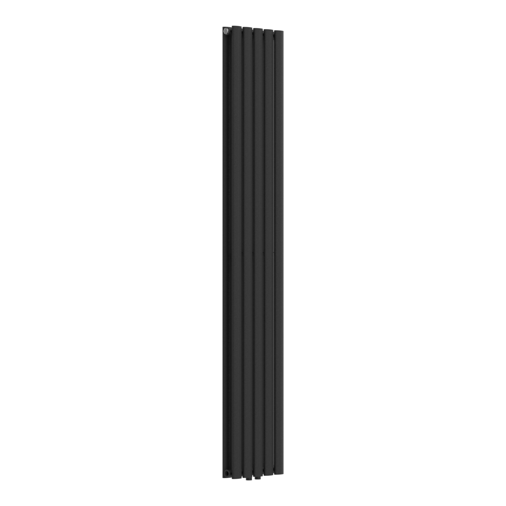 Termosifone Nore ad Acqua Calda Pannello Doppio con Elementi Tubolari 180 x 30 cm Nero [neu.haus]