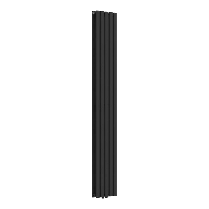 Termosifone Nore ad Acqua Calda Pannello Doppio con Elementi Tubolari 180 x 30 cm Nero [neu.haus]