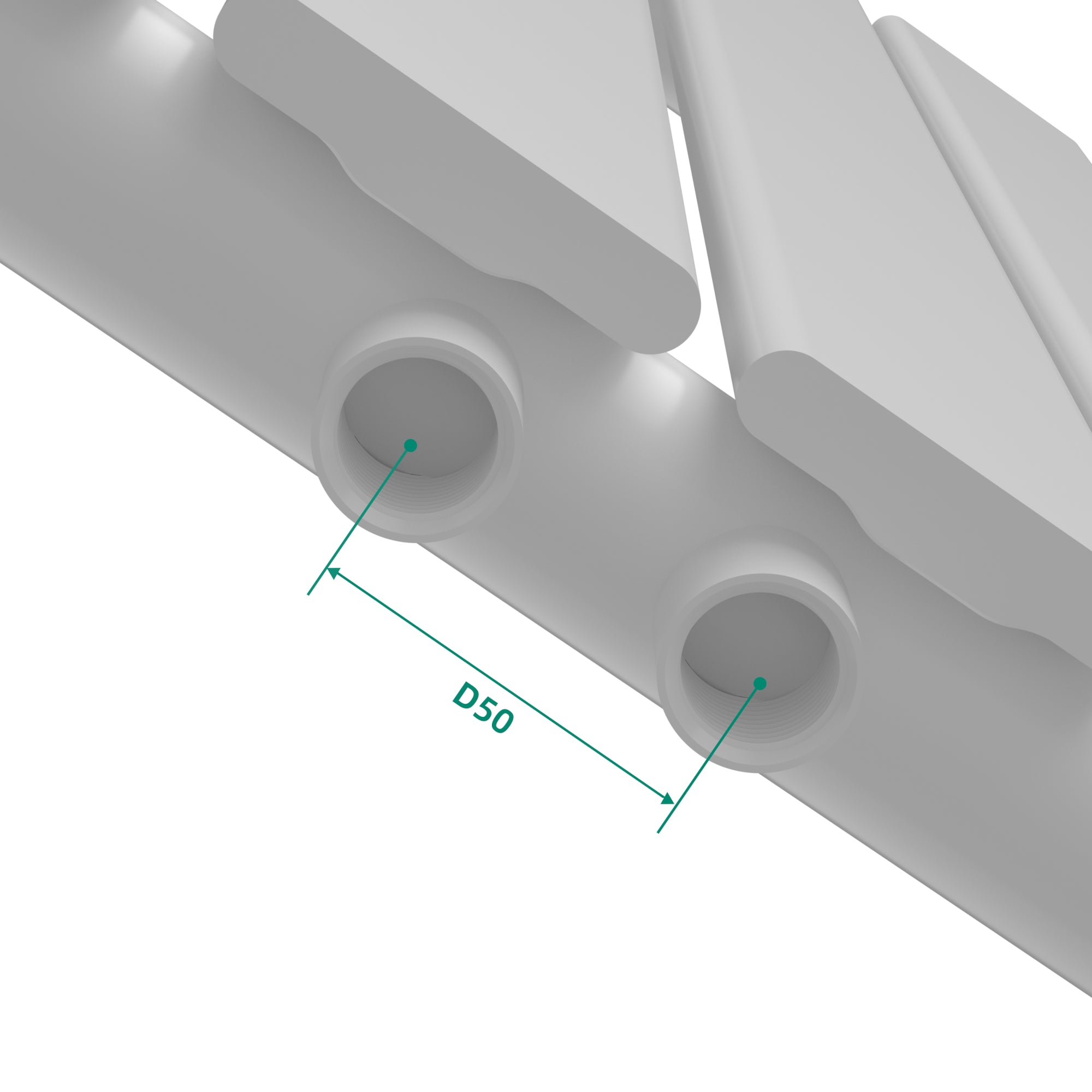 Termosifone Nore ad Acqua Calda Pannello Singolo con Elementi Piatti 60 x 30 cm - Bianco [neu.haus]