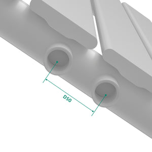 Termosifone Nore ad Acqua Calda Pannello Singolo con Elementi Piatti 60 x 30 cm - Bianco [neu.haus]