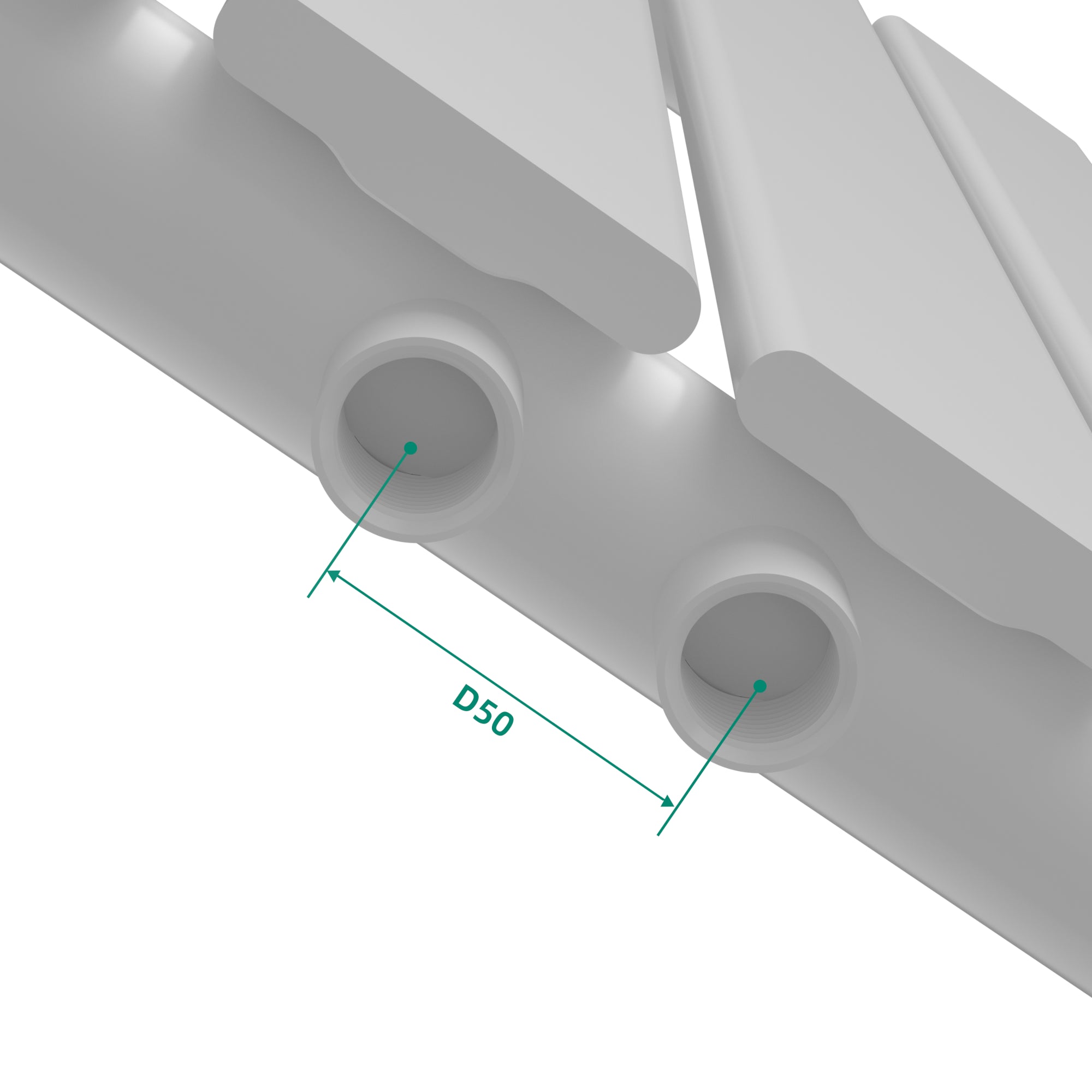 Termosifone Nore ad Acqua Calda Pannello Singolo con Elementi Piatti 60 x 60 cm - Bianco [neu.haus]