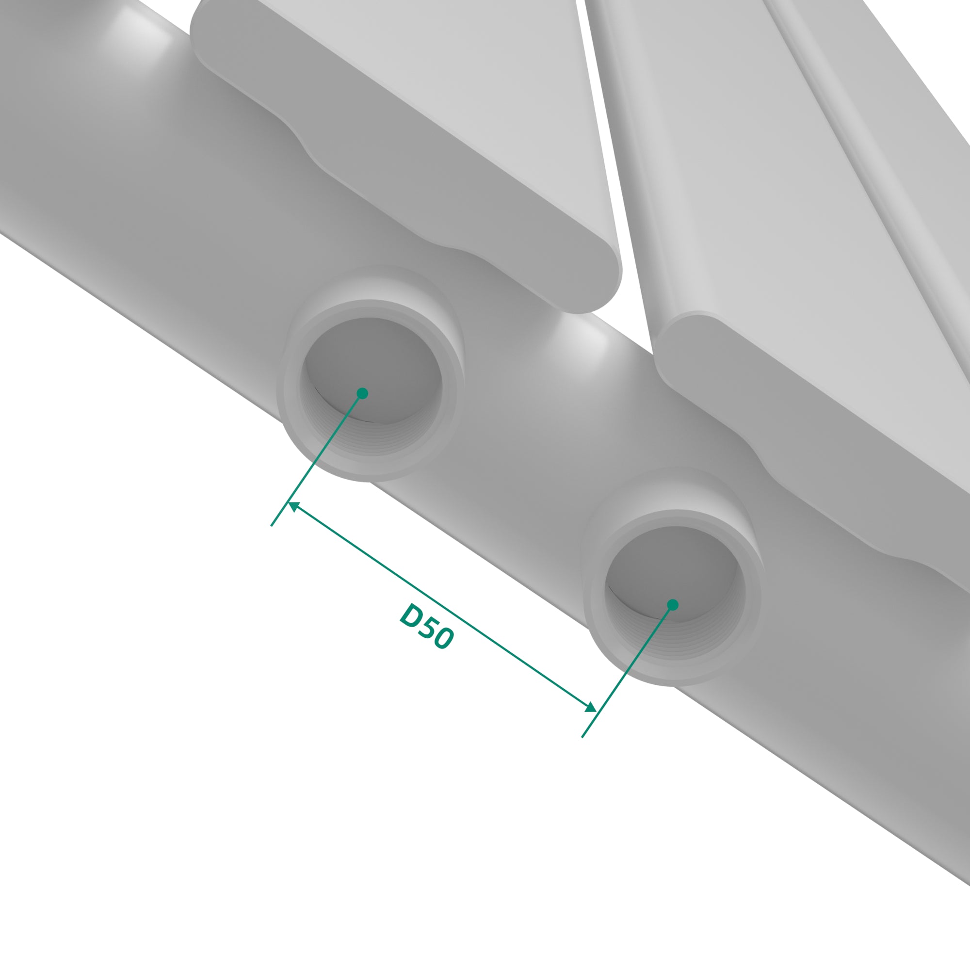 Termosifone Nore ad Acqua Calda Pannello Singolo con Elementi Piatti 160 x 30 cm - Bianco [neu.haus]