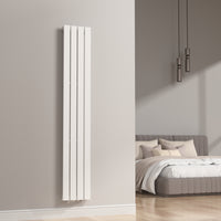 Termosifone Nore ad Acqua Calda Pannello Singolo con Elementi Piatti 180 x 30 cm - Bianco [neu.haus]