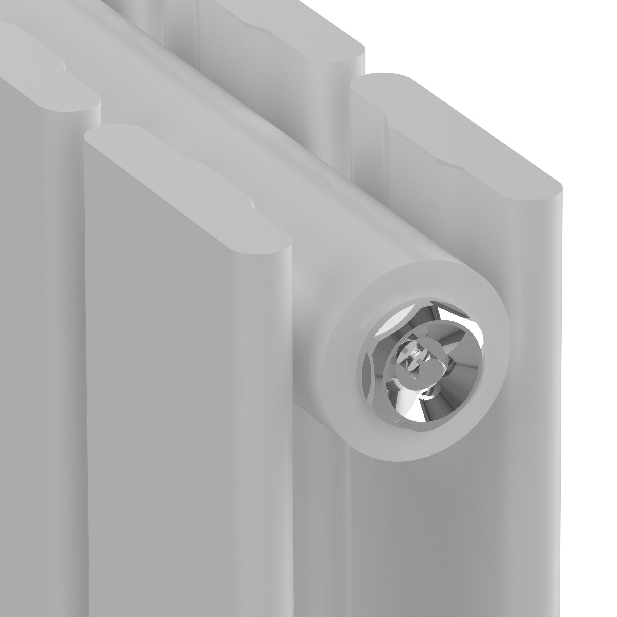 Termosifone Nore ad Acqua Calda Pannello Doppio con Elementi Piatti 60 x 80 cm Bianco [neu.haus]