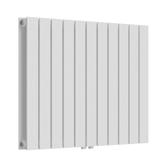 Termosifone Nore ad Acqua Calda Pannello Doppio con Elementi Piatti 60 x 80 cm Bianco [neu.haus]