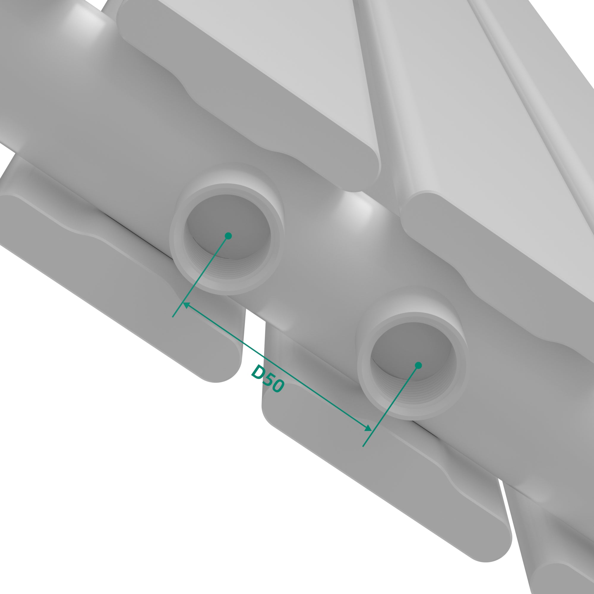 Termosifone Nore ad Acqua Calda Pannello Doppio con Elementi Piatti 160 x 30 cm Bianco [neu.haus]