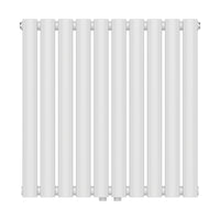 Termosifone Nore ad Acqua Calda Pannello Singolo con Elementi Tubolari 60 x 60 cm - Bianco [neu.haus]