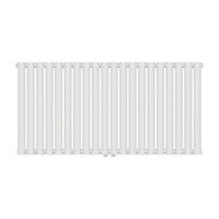 Termosifone Nore ad Acqua Calda Pannello Singolo con Elementi Tubolari 60 x 120 cm - Bianco [neu.haus]