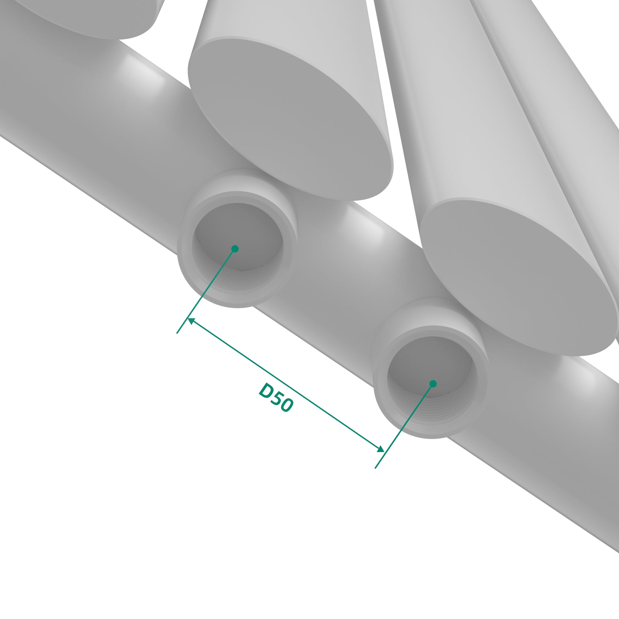 Termosifone Nore ad Acqua Calda Pannello Singolo con Elementi Tubolari 160 x 24 cm - Bianco [neu.haus]