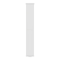 Termosifone Nore ad Acqua Calda Pannello Singolo con Elementi Tubolari 160 x 24 cm - Bianco [neu.haus]