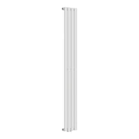 Termosifone Nore ad Acqua Calda Pannello Singolo con Elementi Tubolari 160 x 24 cm - Bianco [neu.haus]