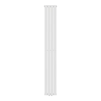 Termosifone Nore ad Acqua Calda Pannello Singolo con Elementi Tubolari 180 x 24 cm - Bianco [neu.haus]