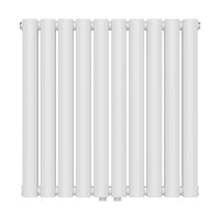 Termosifone Nore ad Acqua Calda Pannello Doppio con Elementi Tubolari 60 x 60 cm Bianco [neu.haus]